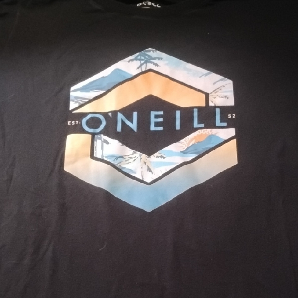 Men's Black Vintage Large O'Neill Snowboard Skateboard Streetwear Shirt
